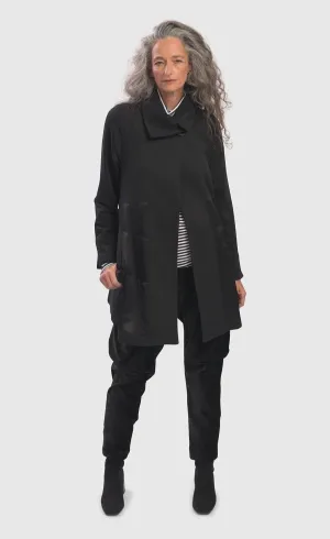 Alembika Urban Sleek Satin-Trim Jacket