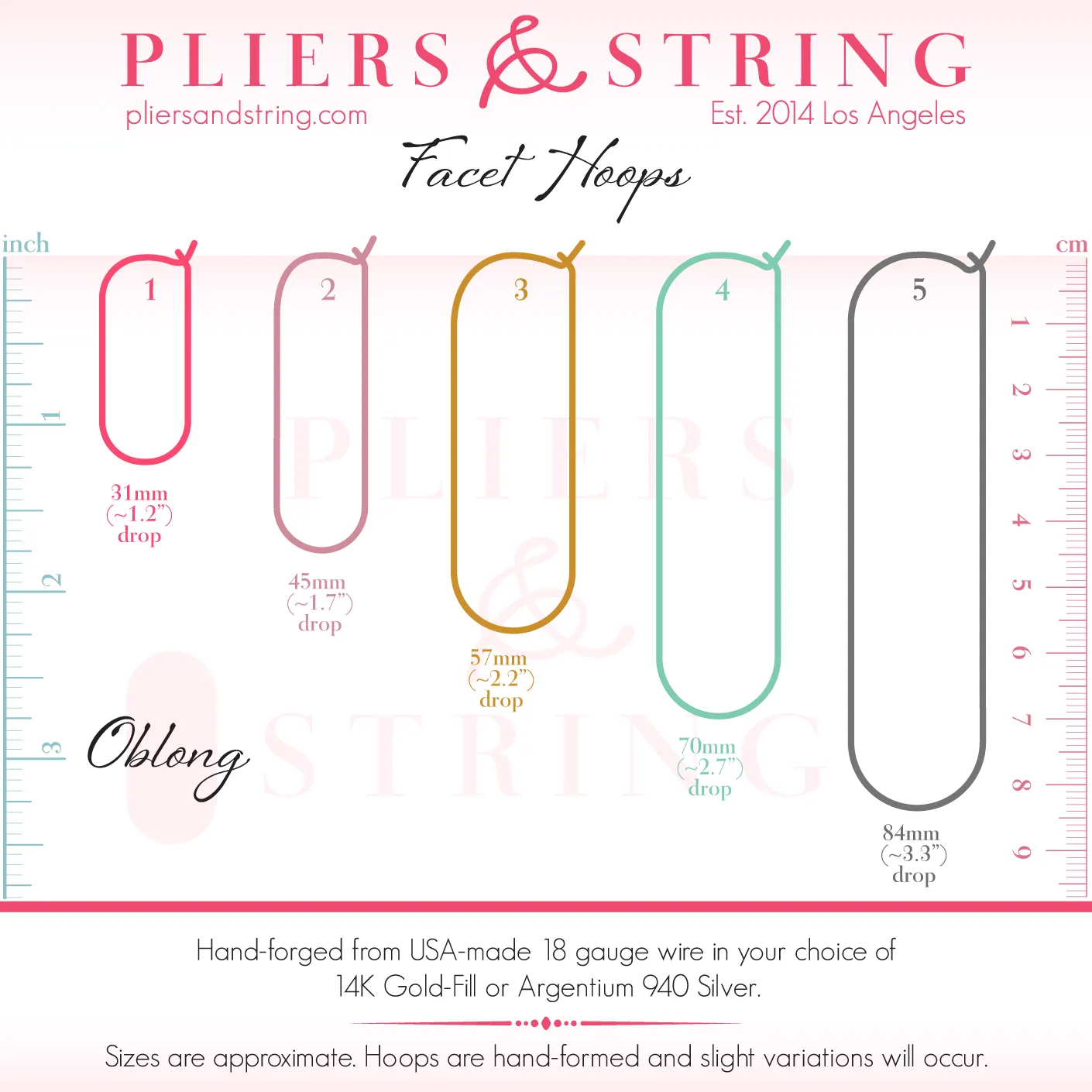 FACET Oblong Hoops