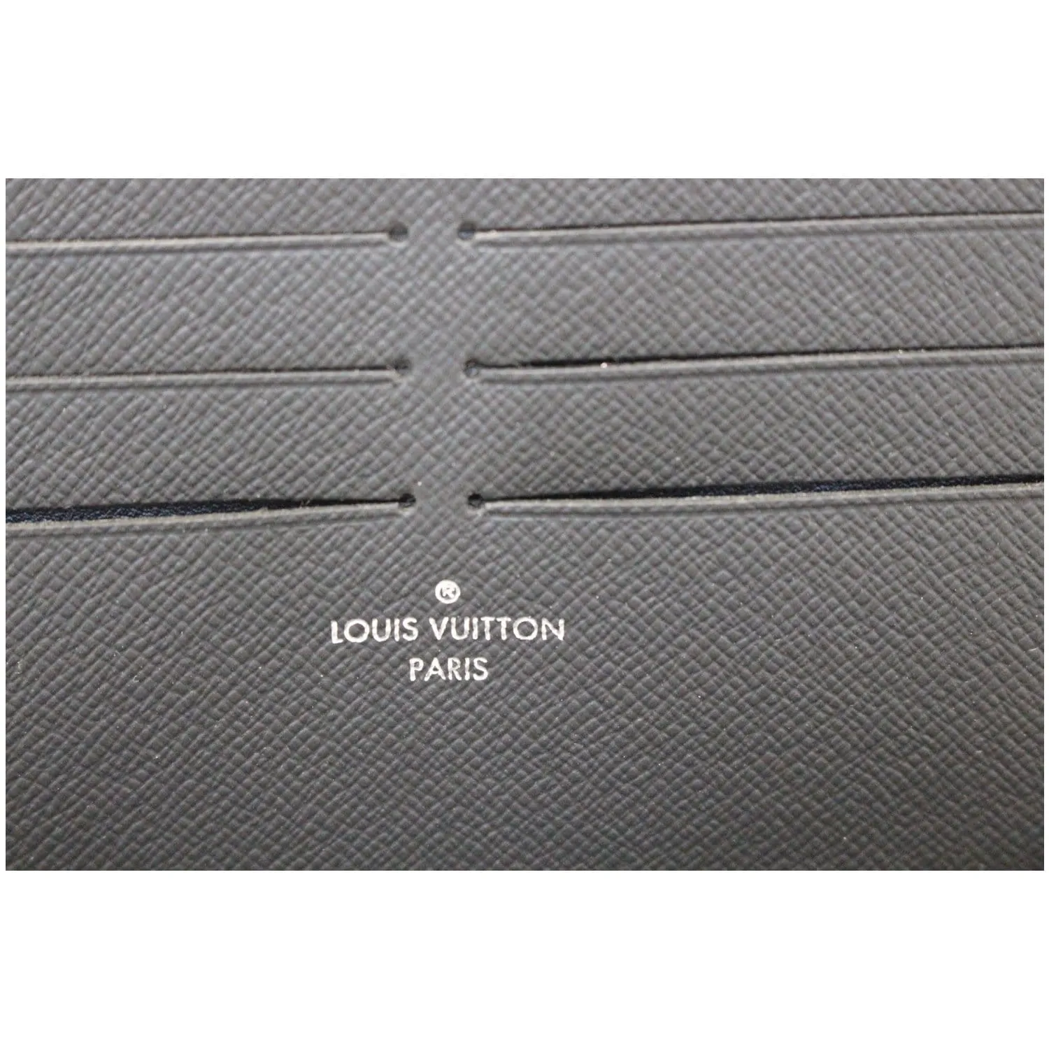 LOUIS VUITTON Zippy Organizer Damier Graphite Wallet Black