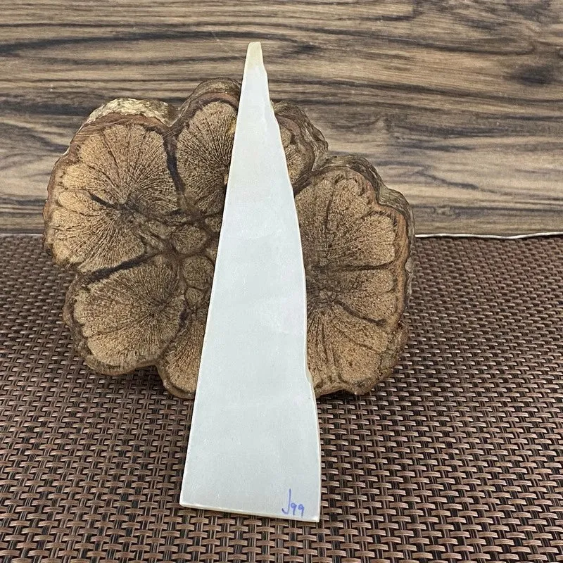 Natural Kunlun Jade Rough Nephrite Raw (98g,16X4.3X0.8cm)